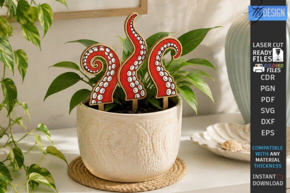 Download Decorative Plant Stakes Laser Cut | CNC - Decorative Collection