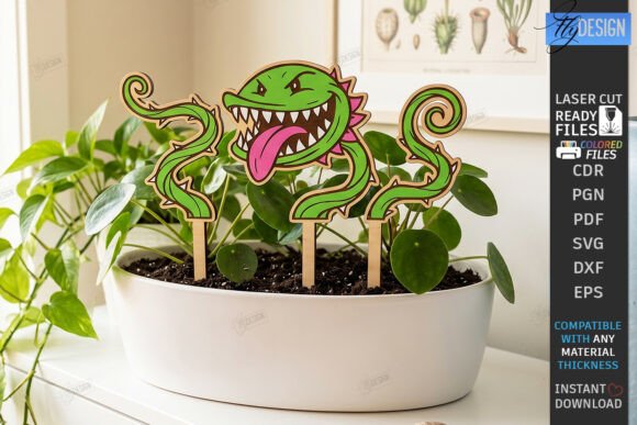 Download Decorative Plant Stakes Laser Cut | CNC - Decorative Collection