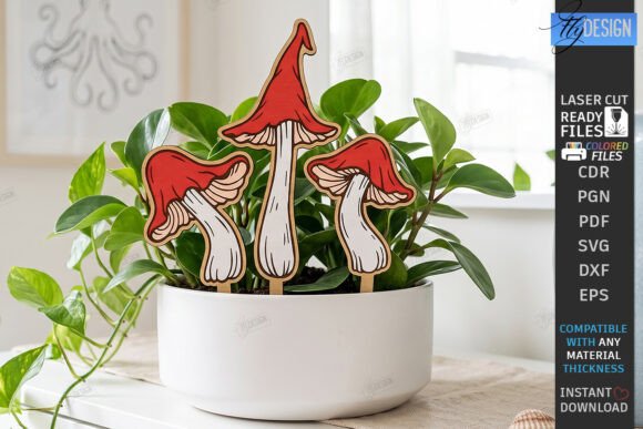 Download Decorative Plant Stakes Laser Cut | CNC - Decorative Collection