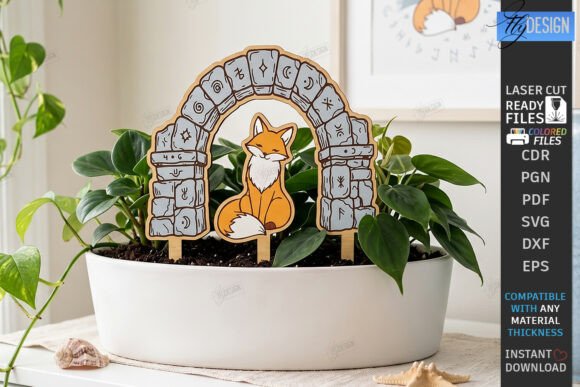 Download Decorative Plant Stakes Laser Cut | CNC - Decorative Collection