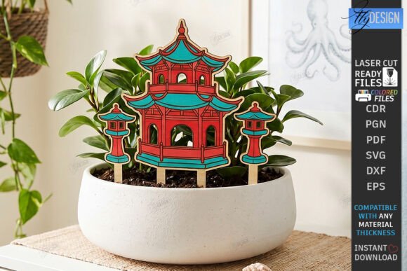 Download Decorative Plant Stakes Laser Cut | CNC - Decorative Collection