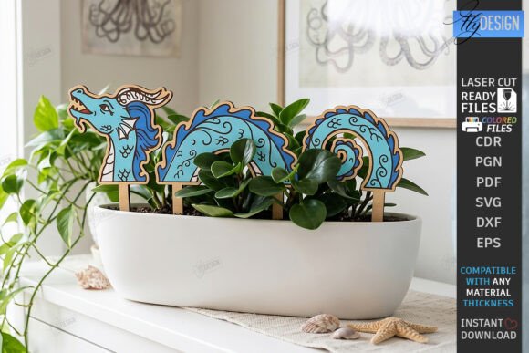 Download Decorative Plant Stakes Laser Cut | CNC - Decorative Collection