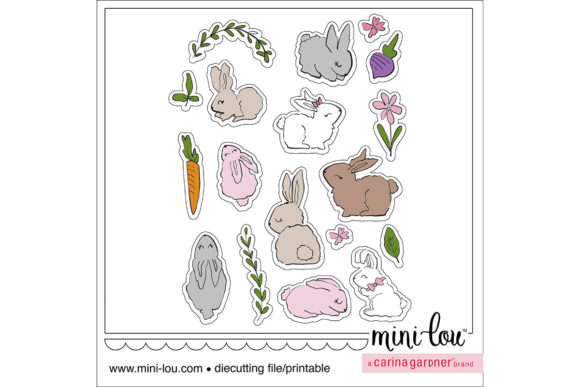 Download MiniLou Woodland Bunny Stickers - Premium Bundle